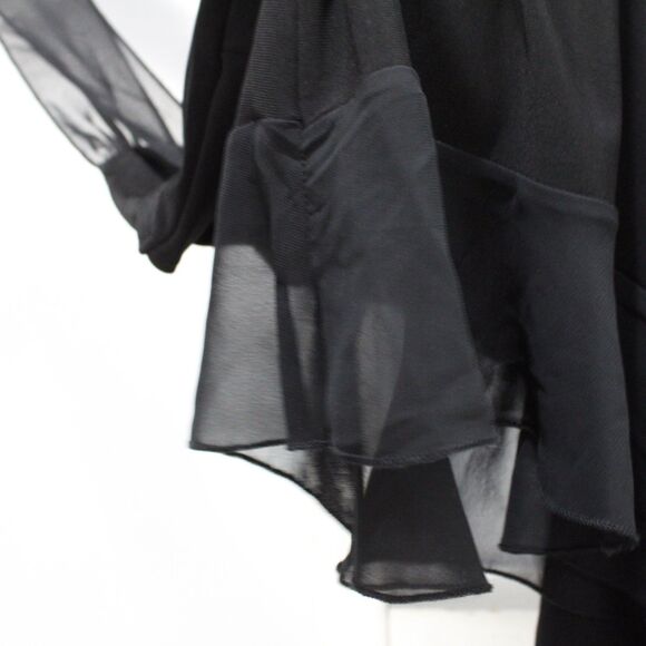 Fashion Bug VTG Y2K Black Beaded Neckline Flowy Tank Top Blouse Size XL - Picture 8 of 8